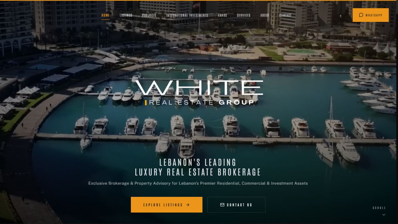 White Real Estate Group live website preview